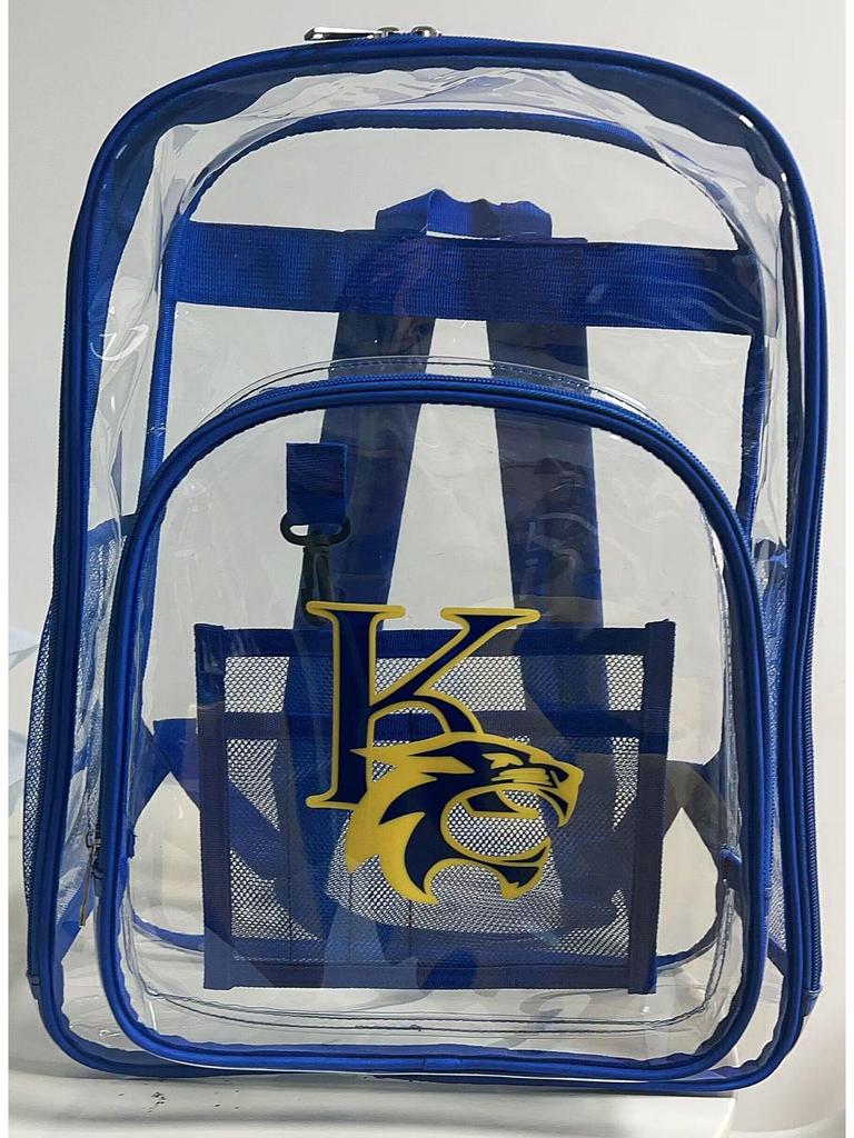 Transparent Waterproof Double Shoulder PVC Backpack - Large Capacity Student and Travel Bag for Kids