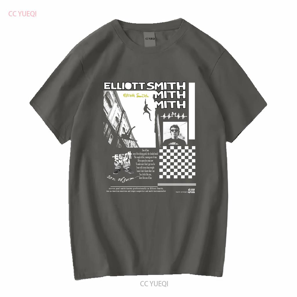 Inspired Elliott Smith T Shirt Legend Elliot An21987 Vintage Washed Stylish Casual Homme Streetwear Versatile Soft Stretched
