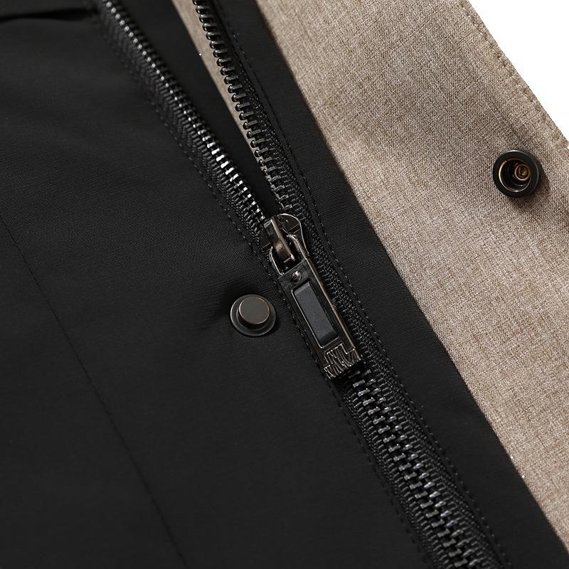 Men's Down Jacket Winter New Thickened Hooded Goose Down Down Jacket Men's Warm Business Casual Jacket Men