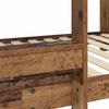 Kids Bunk Bed Reclaimed Wood Look 75 x 190 cm Particleboard