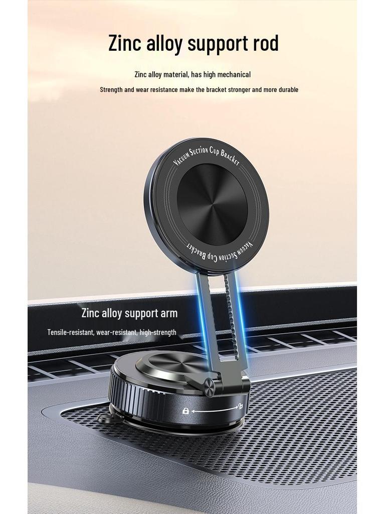 2025 Magnetic Vacuum Suction Car Phone Holder for Navigation
