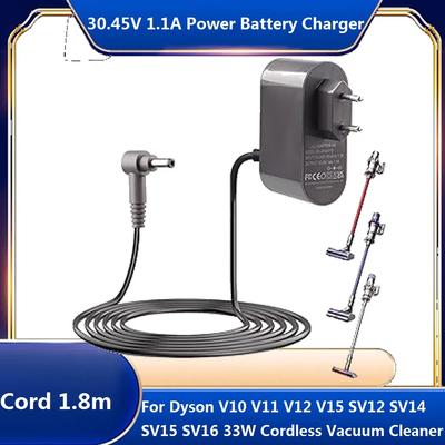 Oplader 30,45V Voor Dyson V10 V11 V12 V15 SV12 SV14 SV15 SV16 SV20 SV22 Draadloze Stofzuiger Adapter Oplader 1.1A Kabel 1.8M