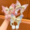 Große Schmetterlingsschleife Haarspange Prinzessin Kopfschmuck Mädchen Hinterkopf Haarspange Schnabelspange Haaraccessoire