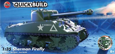 Airfix Quick Build Series American Sherman Firefly Block Assembly Kit QB6042 1/35 Pre-painted