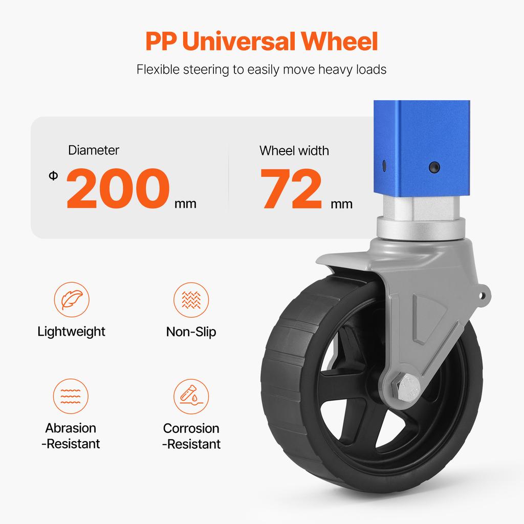 SucceBuy 10in Trailer Jack Sidewind Round with Handle Bolt-on 1600lbs Tongue Single Jockey Wheel for Boat RV Parts Accessories
