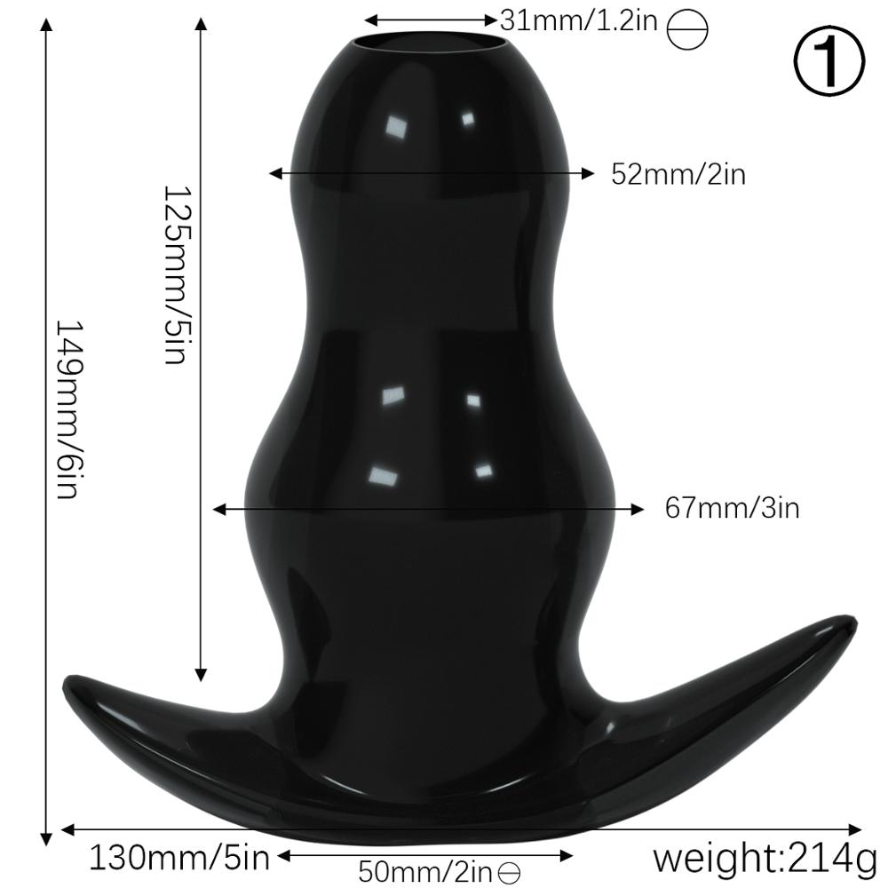 Sex Products 5 Sizes Hollow Anal Plug Butt Plug Anal Dilator Enema Soft Speculum Prostata Massager Sex Toys for Woman