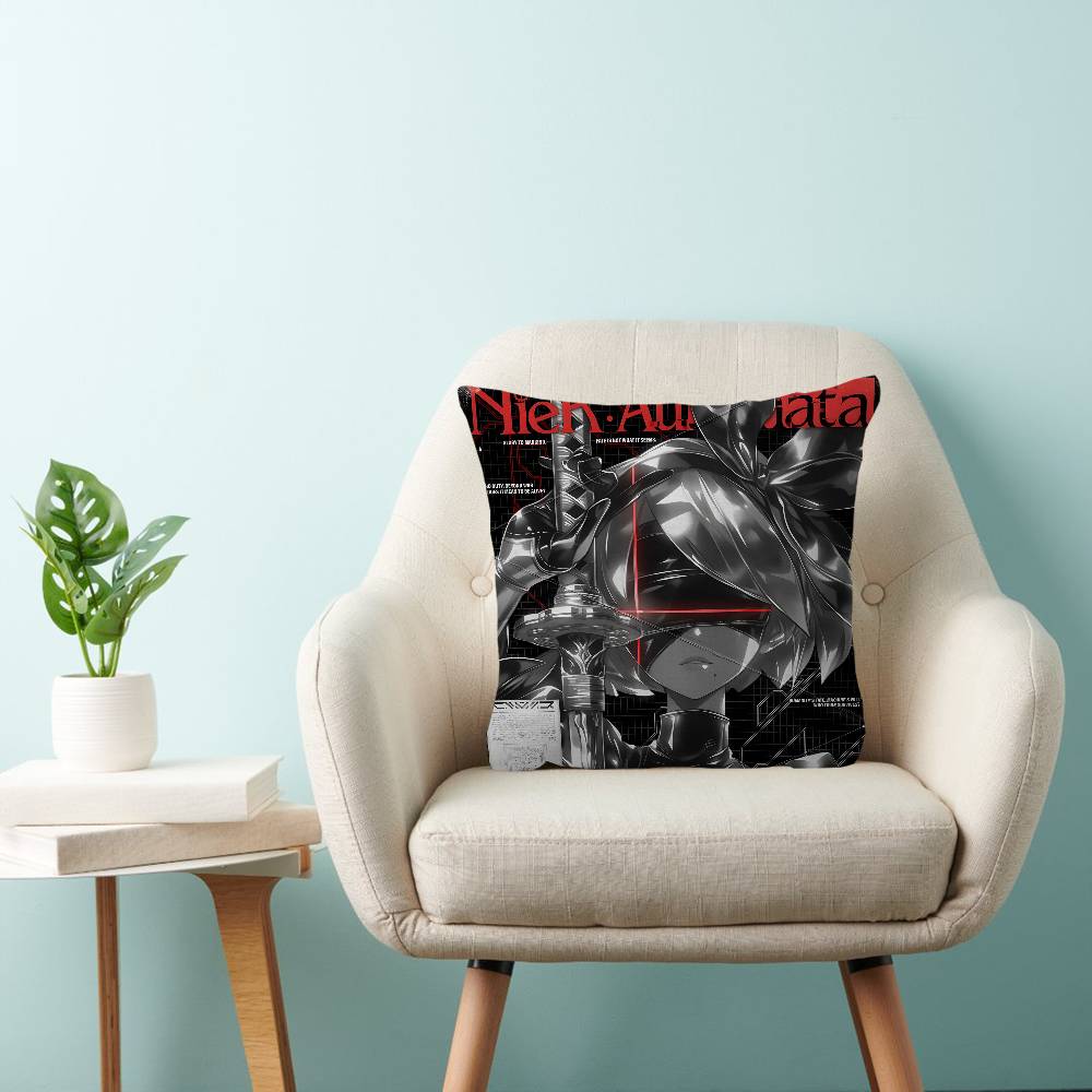 N-Nier Anime Cushion Cover Pillow Cover Decor Pillowcase Printed Cushion Case for Couch