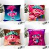 Cute Trolls Pillow Case Linen Cushion Covers For Decorative Sofa Home Pillows Case Car Chair Pillows Cases