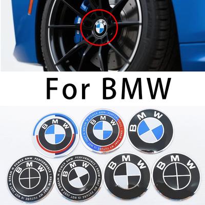 4pcs 56/60/65/70mm Automobile Wheel Center Sticker Is Suitable for BMW 1/3/5/X Tire Center Metal Sticker Decoration UJD4