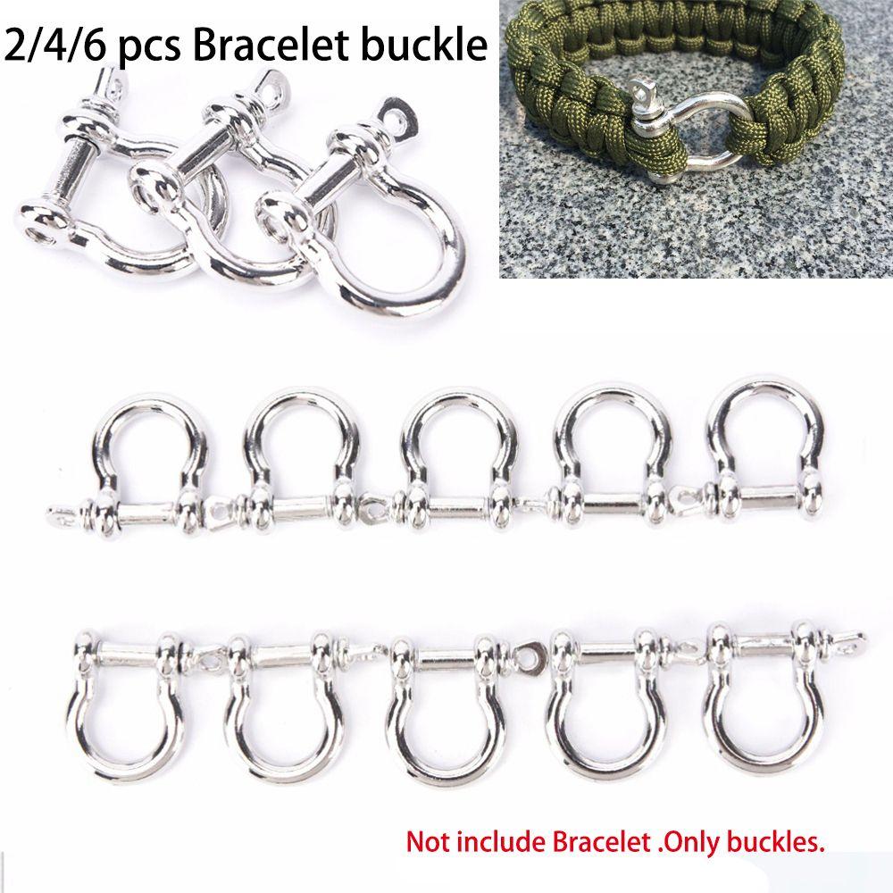Pin Survival Rope Paracords Bracelet Buckles O-Shaped Shackle Buckle Paracord Bracelets accessories