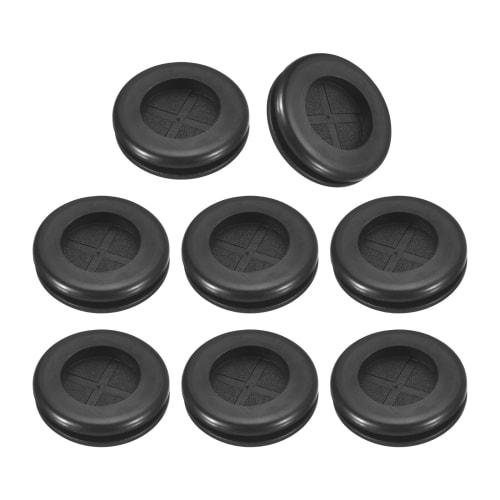 uxcell 8-Piece Insulated Rubber Grommets, 15mm Inner Diameter, Double-Sided Protection, Wiring Grommets, Rubber Bushings for Cable and Wire Protection