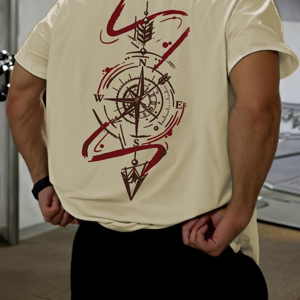 Summer New Style Cotton Casual Printed Tshirt for Outdoor Urban Y2K Mens Casual Sports Breathable Mens Shortsleeved Tshirt
