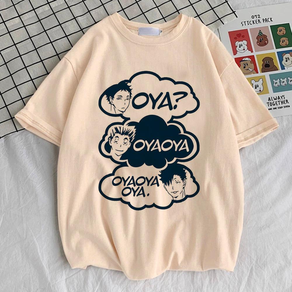 

Haikyuu Volleyball Voleibol shirt Women Graphic 80s streetwear Punk t shirt korean clothes aesthetic Gothic graphic anime S