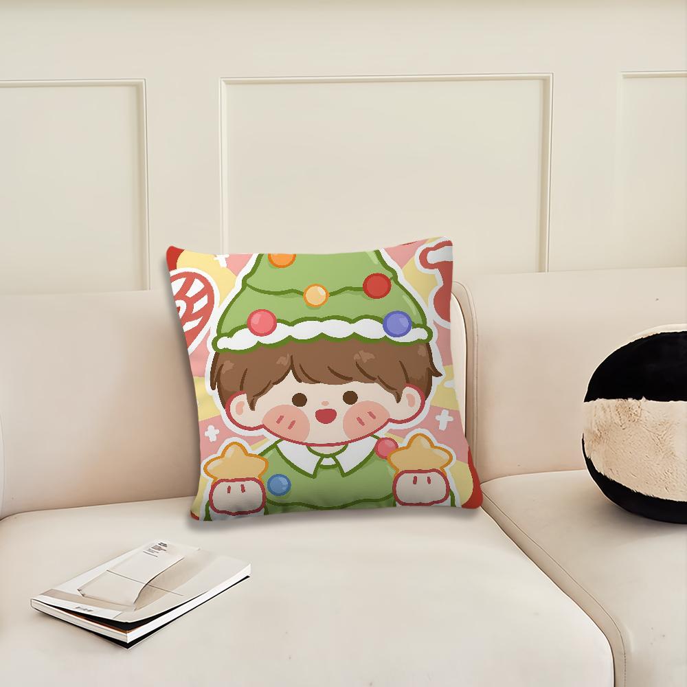Christmas Cute Couple cushion cover Pillow Cover Decoration Room Home Sofa living Office Car Nordic Simplicity