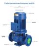 ISW Industrial High-Pressure Horizontal Centrifugal Pipeline Pump for Hot Water Circulation - Three-Phase Booster Boiler Pump
