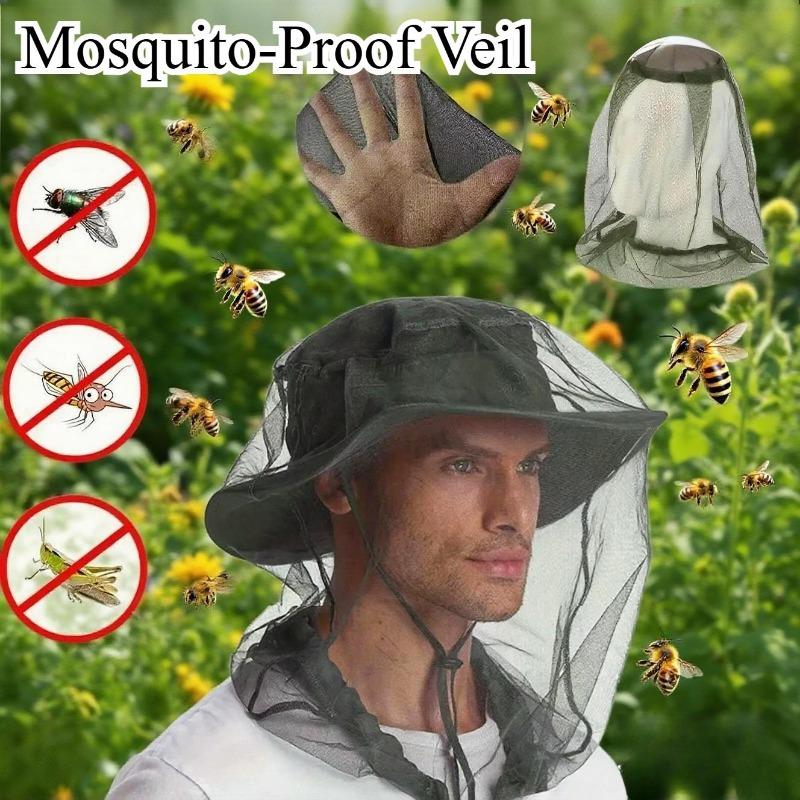 Mosquito-Proof Veil Breathable Fabric Outdoor Mosquito Net Clear View Easy Wear Fishing Camping Garden Insect Shield Net