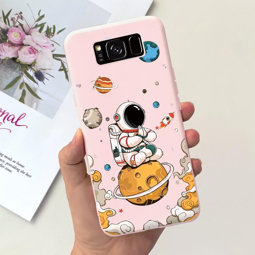 For Samsung Galaxy S8+ 6.2" Case Space Planet Cute Cat Soft Silicone Cover For Samsung S8+ S8 Plus S8 Bumper Phone Case Fundas