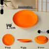 Melamine Round Plate: Porcelain-Look, Two-Color, for Commercial Use In Restaurants and Buffets - Perfect for Fast Food, Rice Bowls, and Cold Dishes.