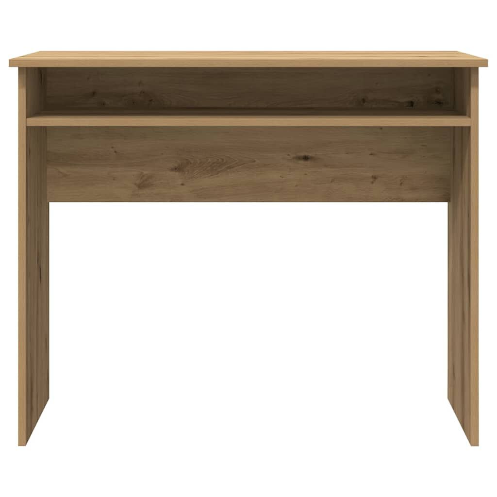 Moderner Minimalistischer Schreibtisch Mit Ablageflächen Zur Aufbewahrung, Lerncomputer-Schreibtisch, 90x50x74 Cm