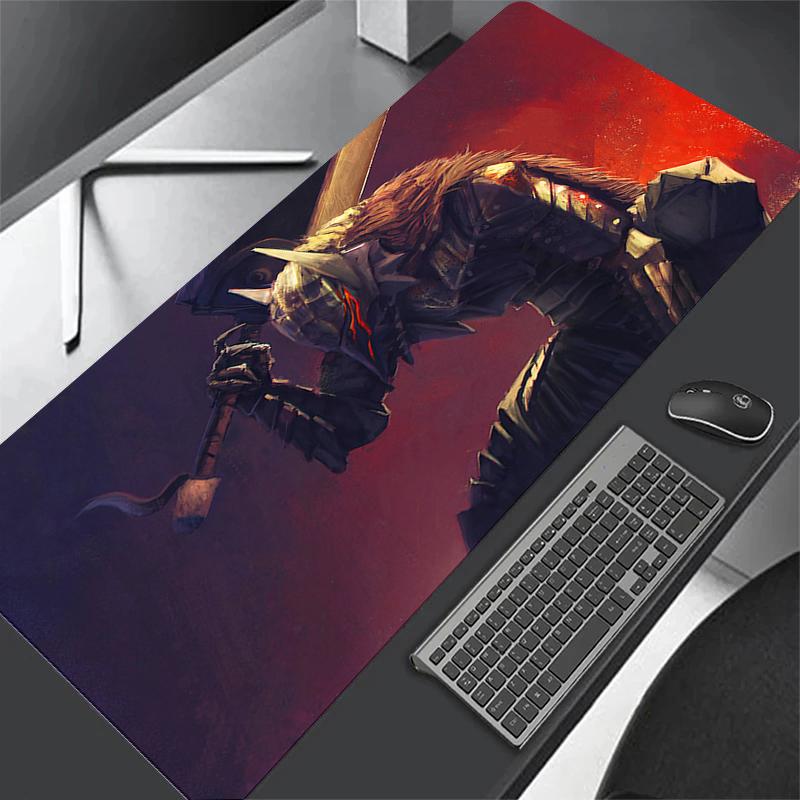 Anime Guts Mouse Pad Large Gaming Desk Mat NonSlip Laptop Keyboard Tray Office Pc Berserk Color Carpet Black