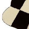 Runner Rug Black White Plaid Pattern Vintage Style Water Absorbent Stain Resistant Runner Carpet for Home Room Type1