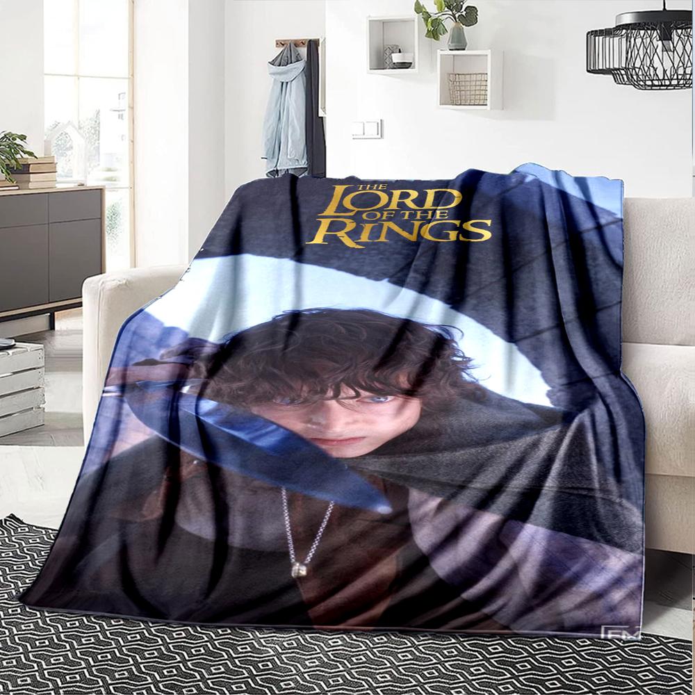 The Lord of the Rings Theme Printed Blanket - Perfect for Couch, Bed, Travel & Outdoor Use | Machine Washable, Cozy & Durable.