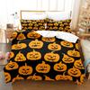 Halloween Pumpkin Cartoon Duvet Cover Pillow Case Home Bedding Set Fun Creative Comforter Sets Gifts for Kids