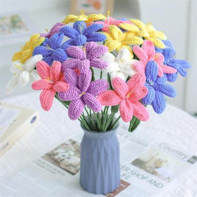 Gehäkelte Tulpenblume Tischdekoration - Perfektes Geschenk für Paare und Freunde
