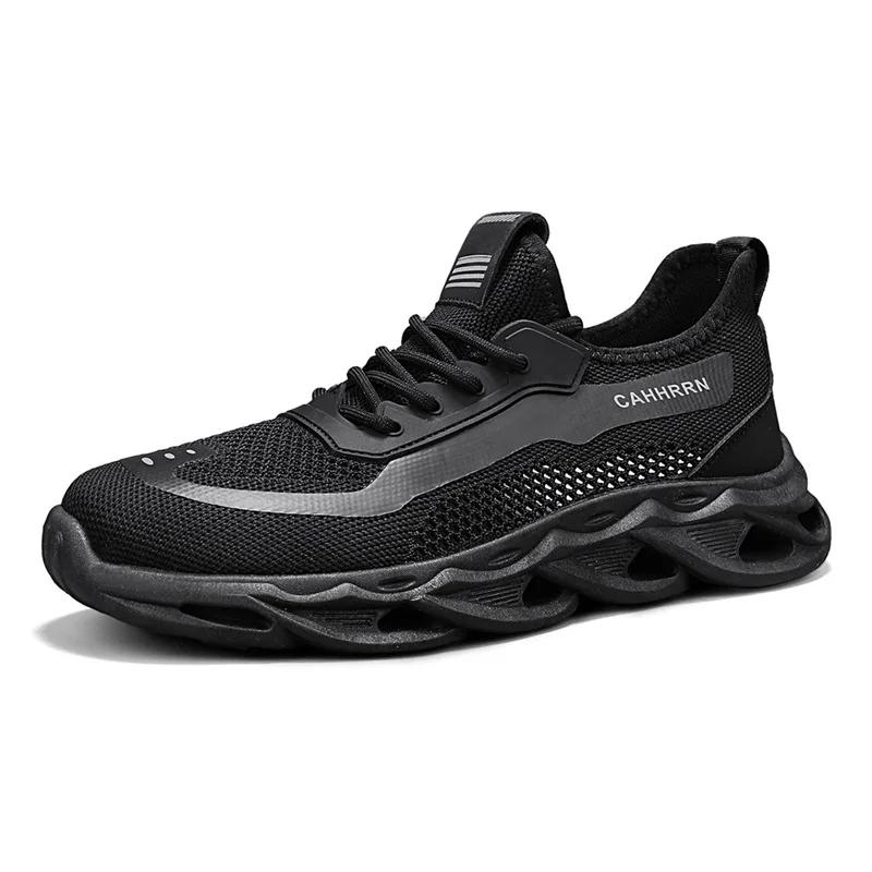 Fashion Men's Spring Summer New Lightweight Breathable Mesh Sports Shoes Casual Lazy Style PVC Outsole Non-Leather Leisure Running Shoes