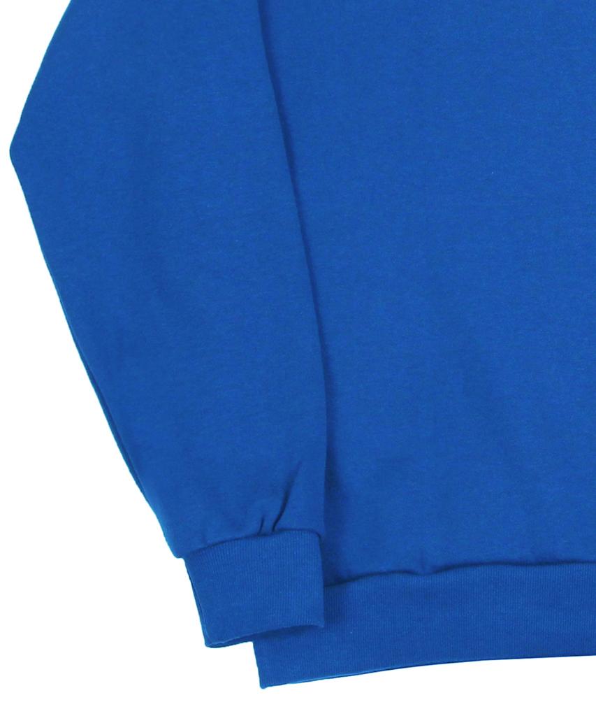 GRAVER [Unisex] Flower Heart Logo Smile Sweatshirt_Cobalt Blue