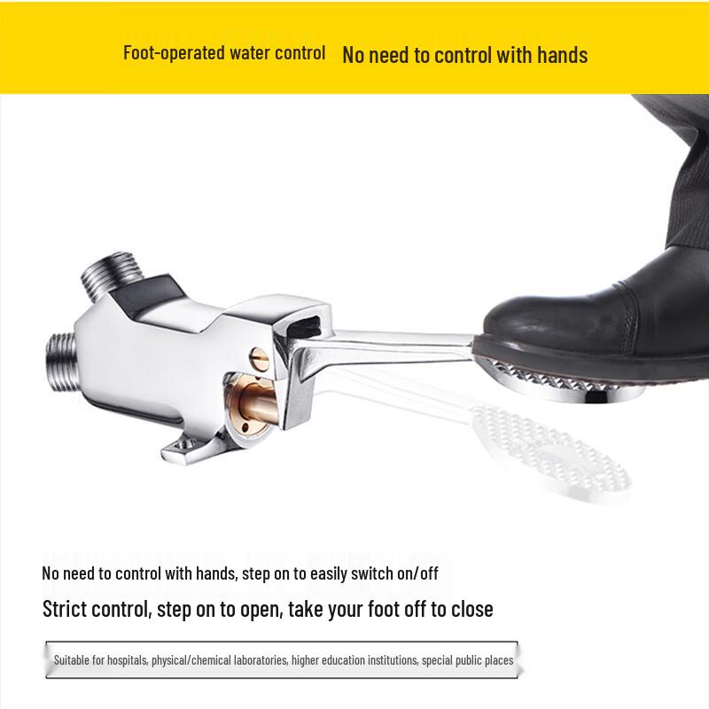 Industrial Foot-Operated Faucet Valve