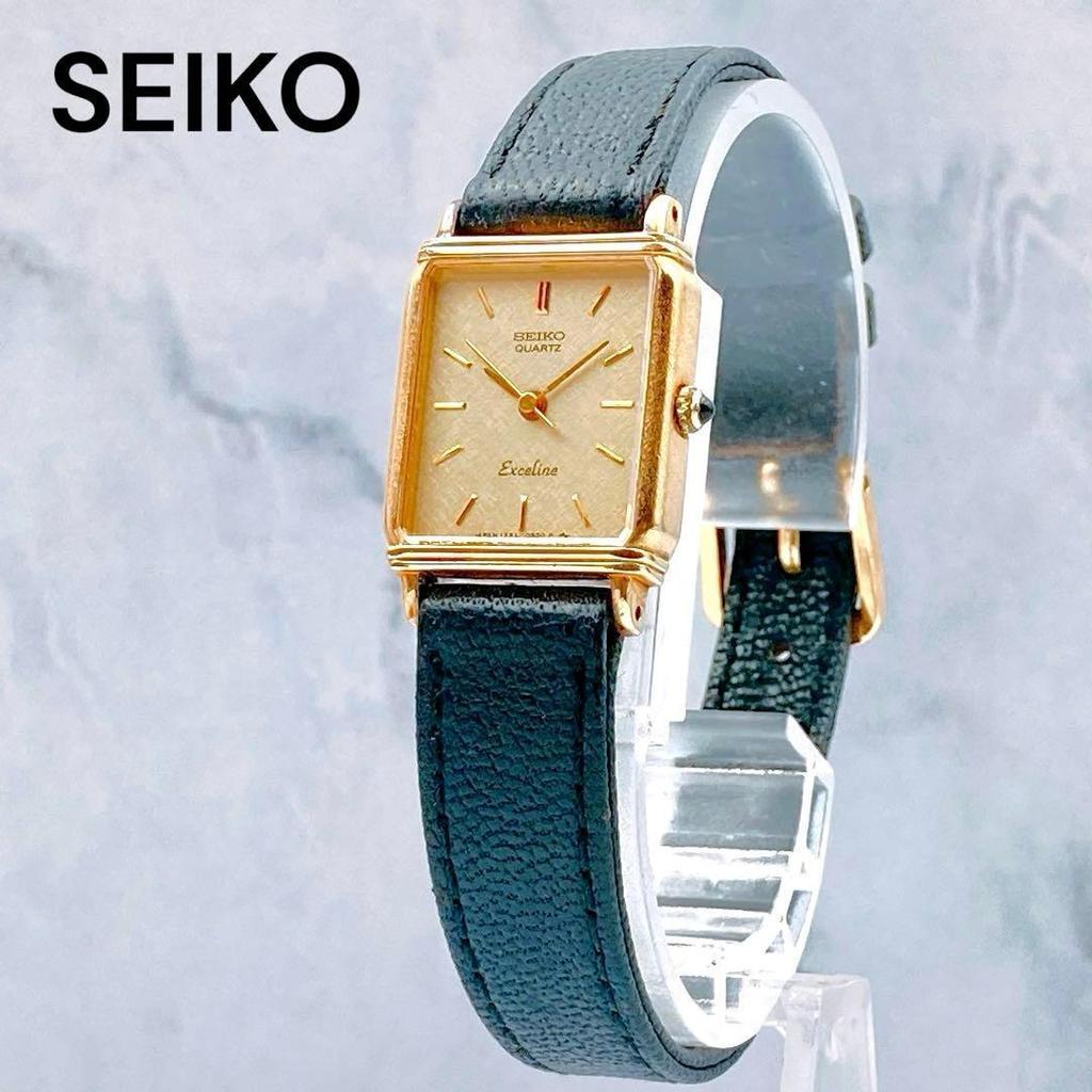 Articolo usato funzionante SEIKO Exceline placcato oro 30 micron da donna 3 lancette Exceline SPG30 1985 Vintage 1221-5670 Antico