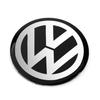 Modifix - 90mm Radkappe Emblem Logo Aufkleber Schwarz Für Vw Golf Passat Cc Polo Scirocco