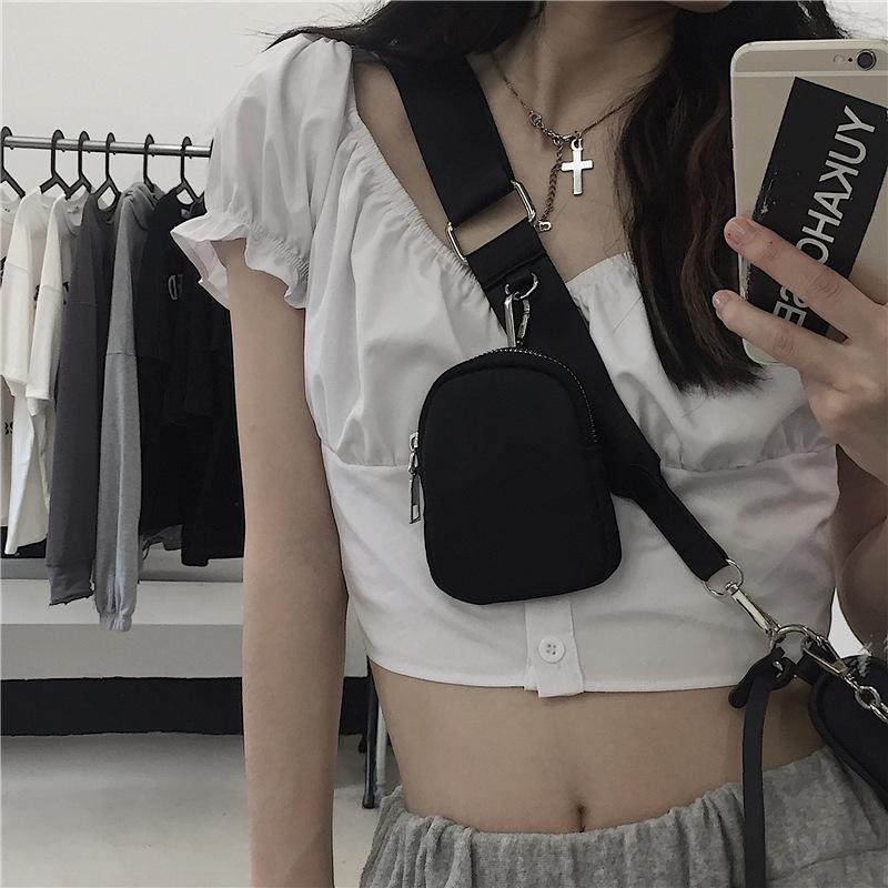 Women Vintage Nylon Shoulder Hobo Bags Fashion Chain Underarm Crossbody Bags