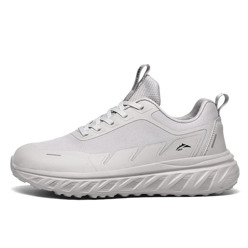 

Men s Casual Running Shoes Breathable Athletic Sneakers Lightweight Walking Shoes Gym Training Fashi Sports Footwear for Men 46 сірий