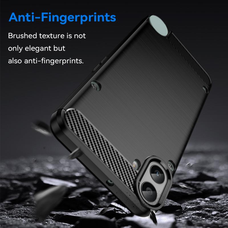 For Cover Nothing CMF Phone 1 Case Nothing CMF Phone 1 Anti-knock Silicone Carbon Fiber Back Case For Nothing CMF Phone 1 Case