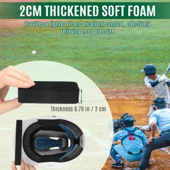 Universal Helmet Liner Pad Set for Easton Thick Replacement Cushion Soft Foam Padding for Catcher & Batter Helmets