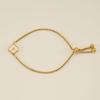 Stainless Steel Shell Clover Letter Bracelet Unique Design Fashionable Wrist Jewelry for Women
