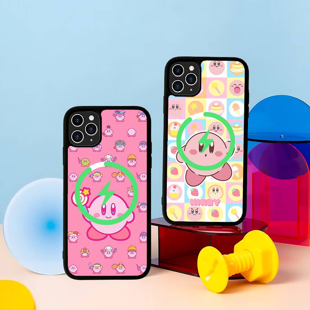 Stars K-Kirby Clear For Magsafe Magnetic Wireless Phone Case For IPhone 11 12 13 14 15 16 17 Pro Max Plus Cover