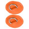 D Ring Pad Patch PVC Inflatable Boat Raft Dinghy Canoe Surfboard Kayak Tie Down FittingOrange