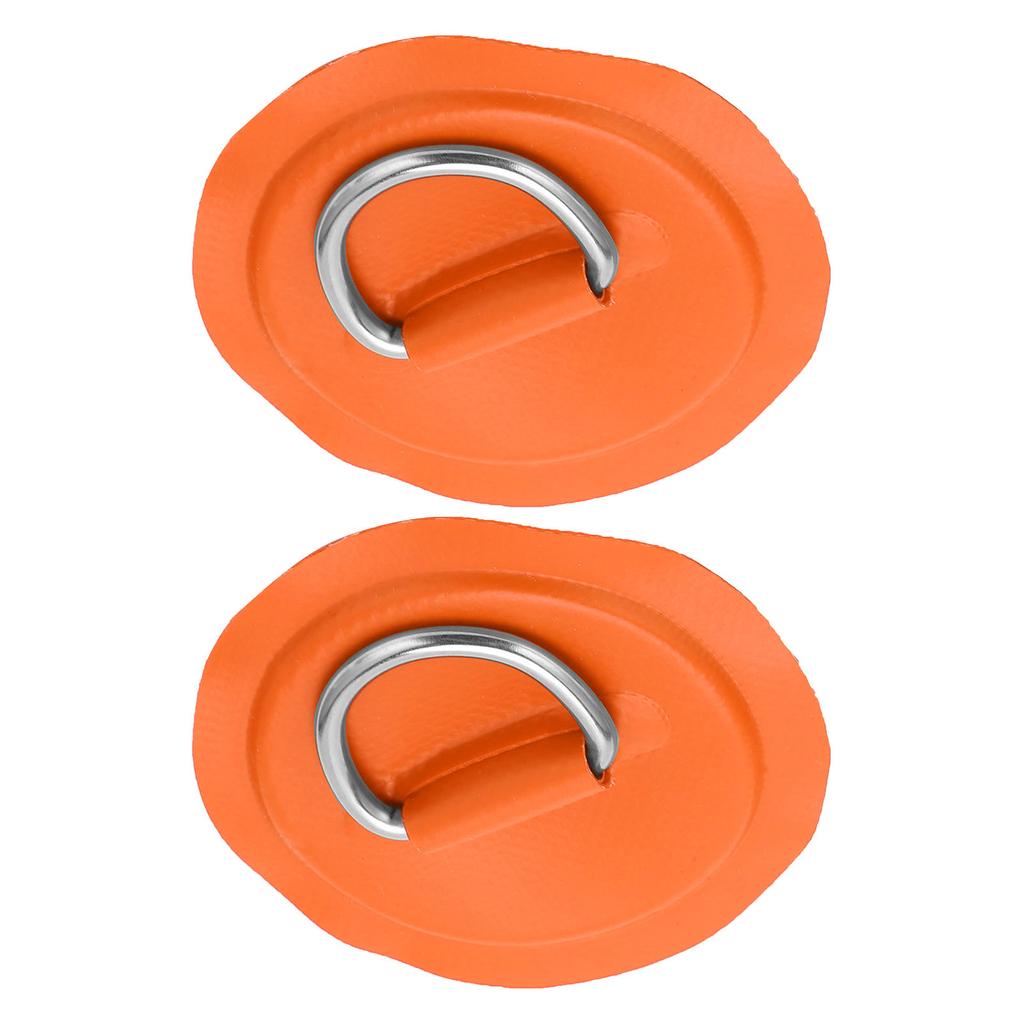D Ring Pad Patch PVC Inflatable Boat Raft Dinghy Canoe Surfboard Kayak Tie Down FittingOrange