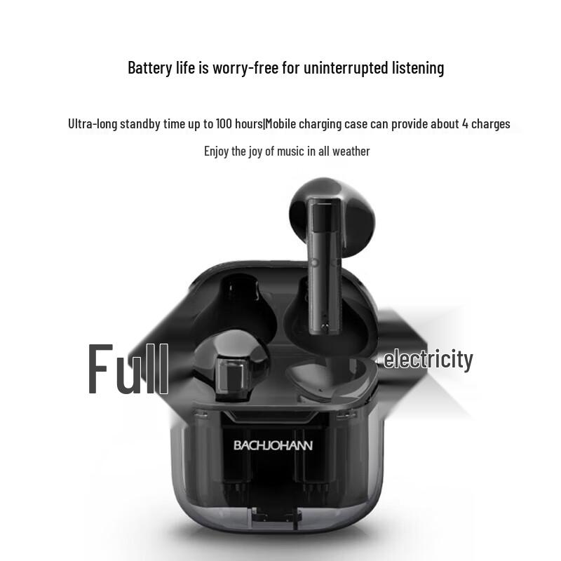 Bach Johann Smart Noise-Cancelling Bluetooth Earbuds T6