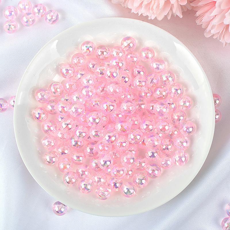 Acrylic Solid Color Round Beads for DIY Jewelry Bracelet Making