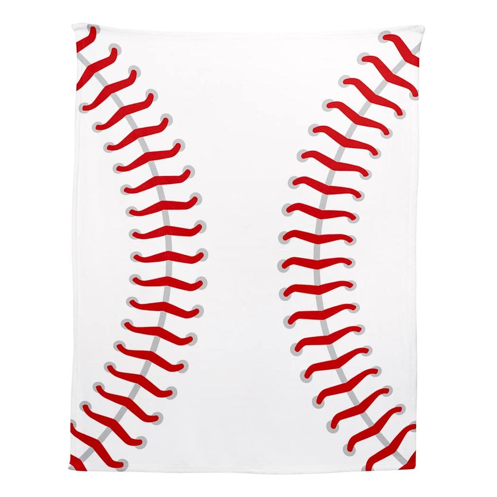 Blanket Softball Baseball in Grey Throw Blanket Ultra Soft Velvet Blanket Lightweight Bed Blanket Quilt Durable Home Decor