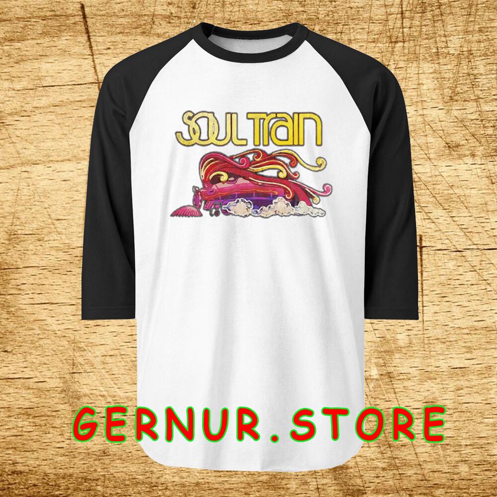 Soul Train Men s Raglan Black Size S-2XL XXXL