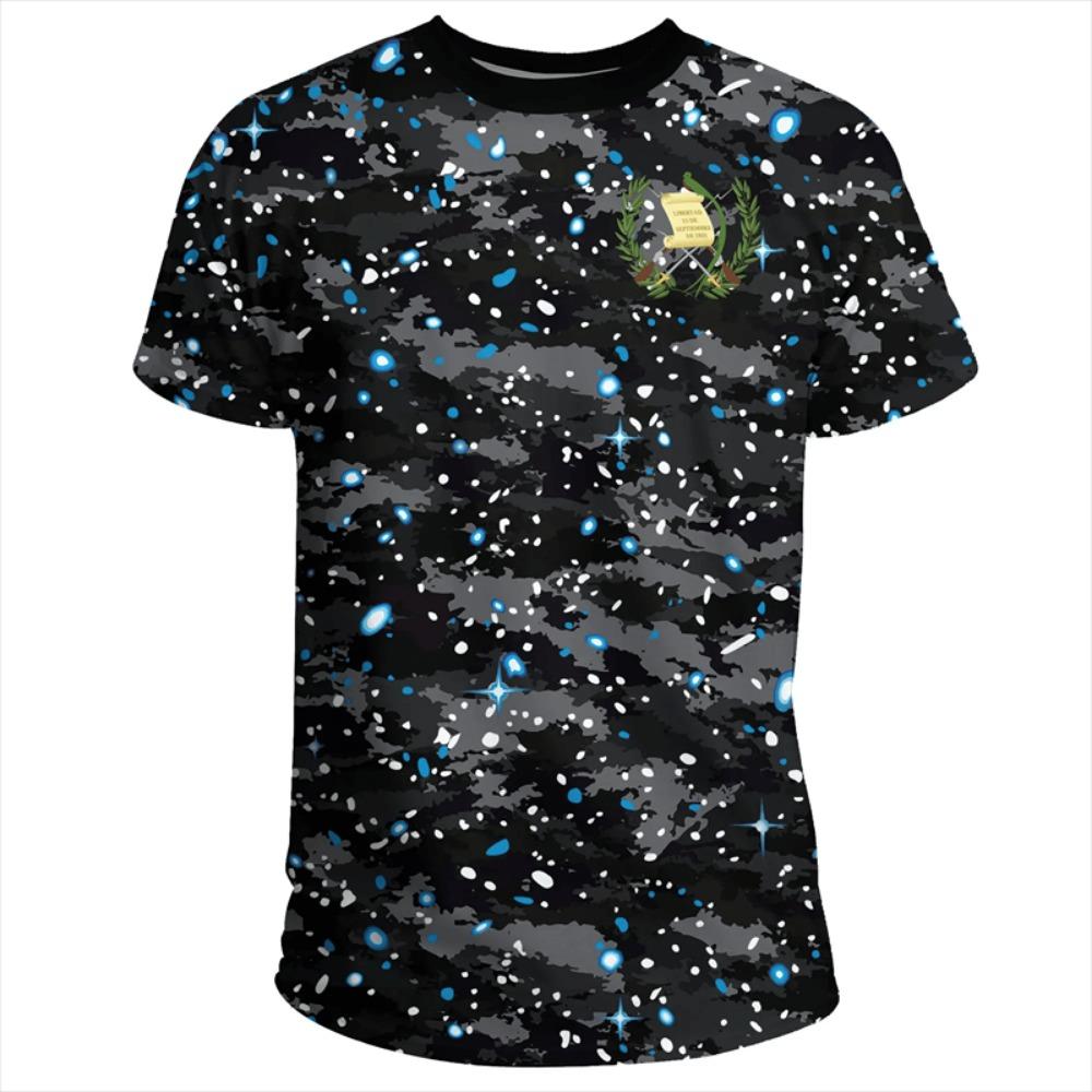 Guatemala National 3D Print T-Shirt Mode Harajuku Guatemalische Flagge Muster Herren Kurzarm T-Shirts Übergroße Oberteile