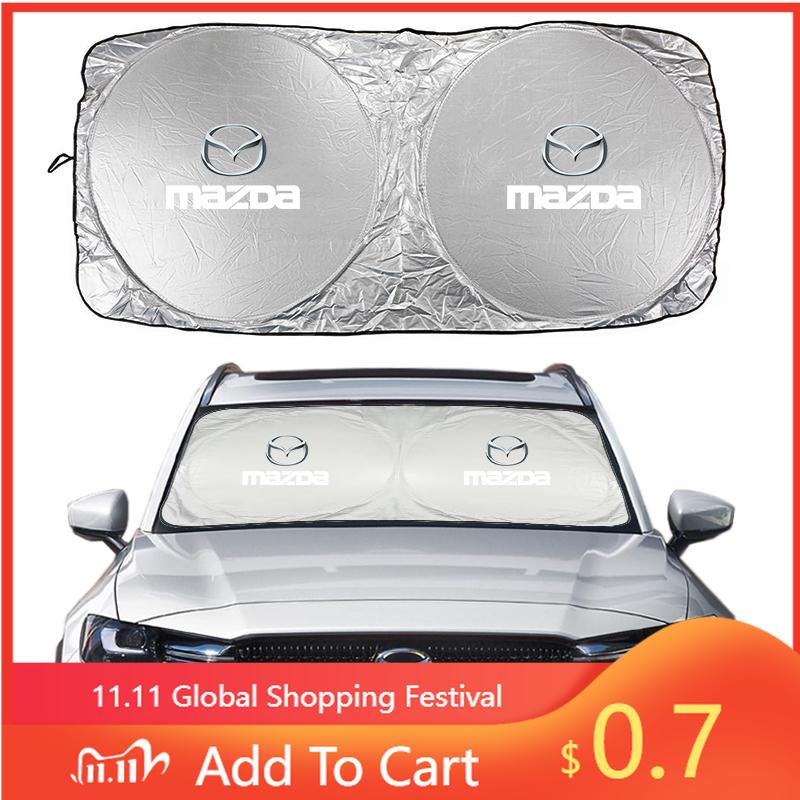2025 Hot Car Windshield Sun Visor UV Sunshade Protection Shield For Mazda 2 3 6 5 Atenza CX30 CX90 CX60 CX50 MX30 CX3 CX5 MX5 CX