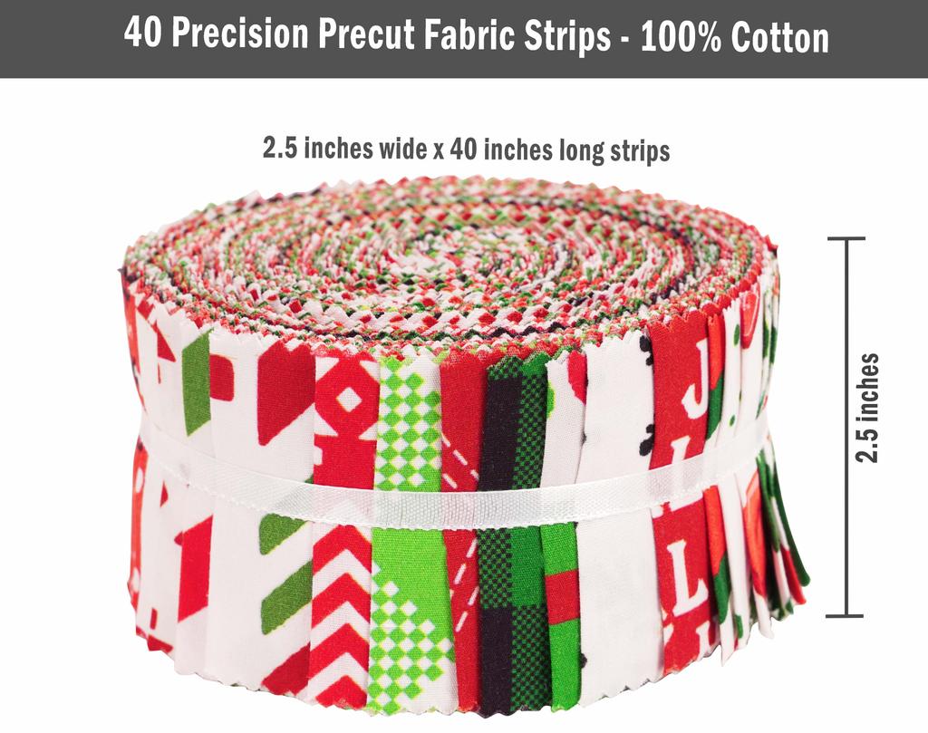 Soimoi, 40 Bandes De Tissus Prédécoupées à Enrouler, Rouleaux