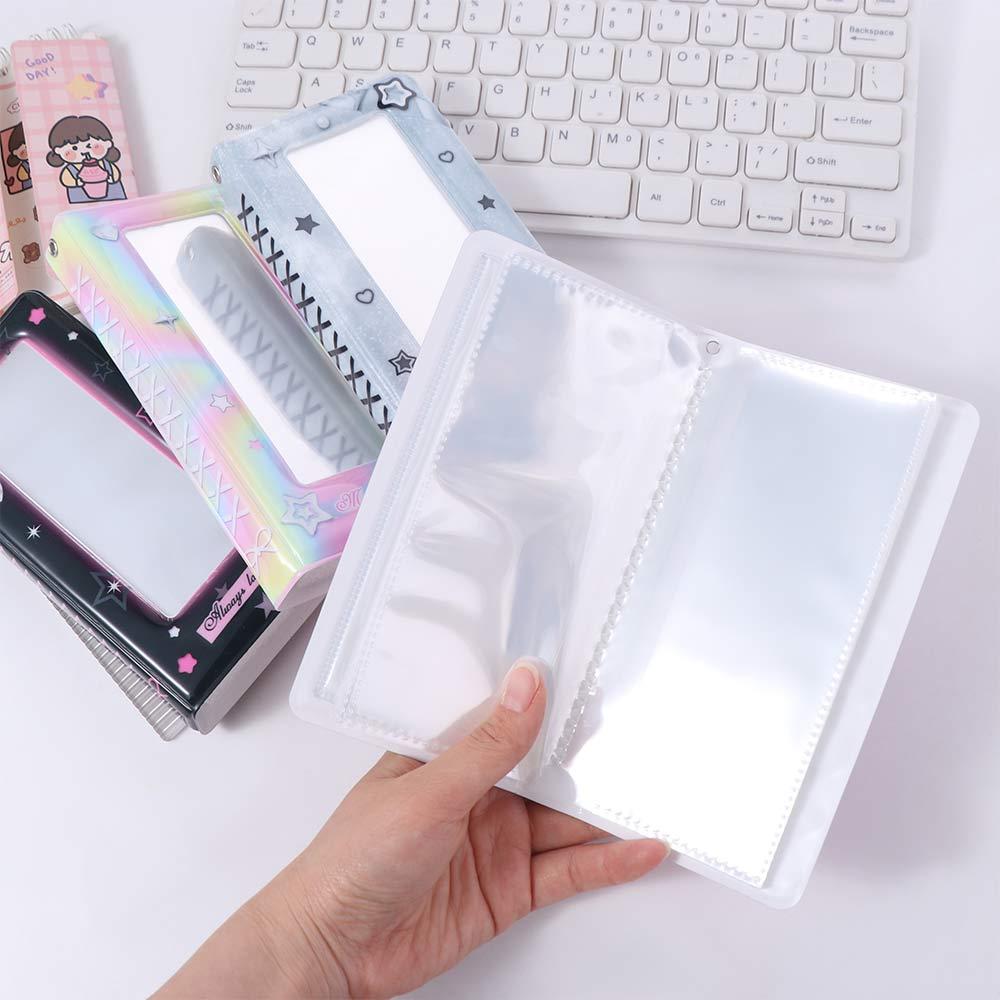 Keychain Pendant Korean Photocard Album Y2K PVC Card Cover Card Protective Case  School Stationery