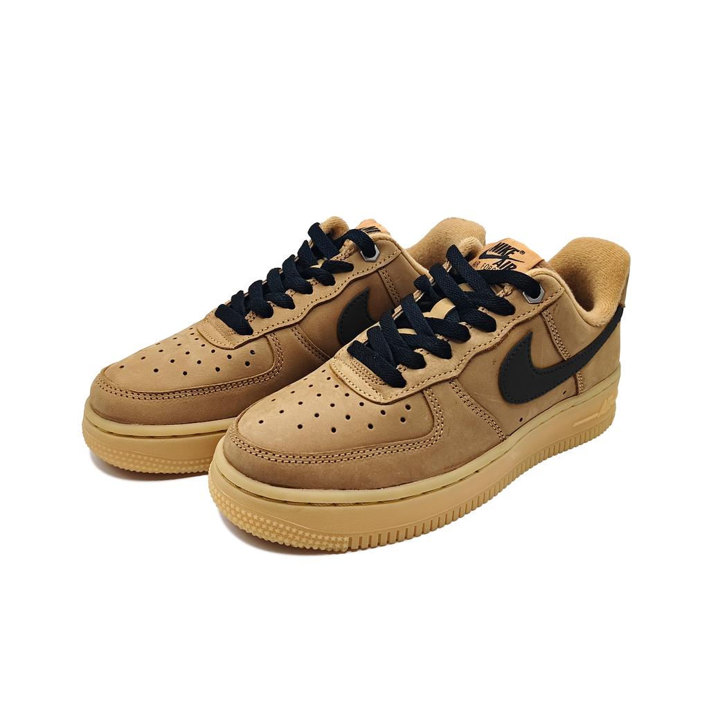 Nike Air Force 1 Wheat Shadow Black Brown Slip Resistant Abrasion Resistant Slip Resistant Abrasion Resistant Low Top CJ9179-200(Team619-)